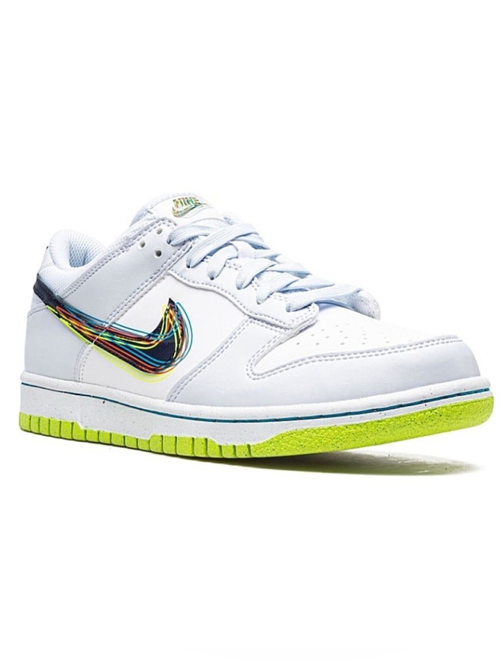 [NEW] NIKE DUNK LOW 3D SWOOSH GREY GRADE SCHOOL SHOES SIZE 4.5Y YOUTH SNEAKERS